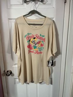 Women’s size 26 (4X) Disney Classic Mickey Mouse’s Fruit Stand Tee. Tunic length. Brand new with tags. Purchased at Torrid. Smoke free home