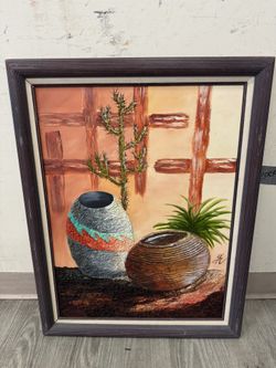 Vintage Desert Painting