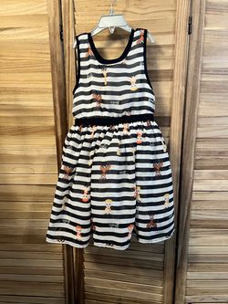 Barbie 60th Anniversary Striped Dress with Character Print