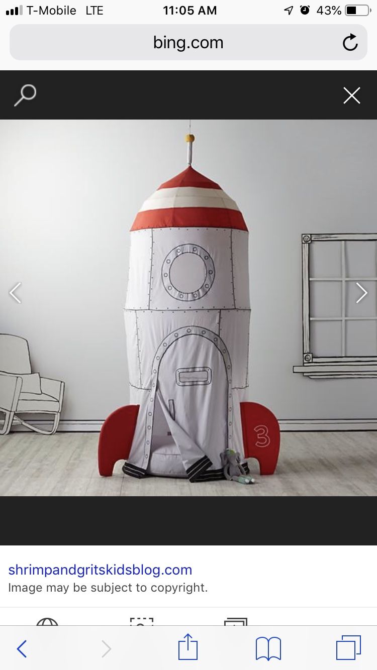 hanging Rocket tent with cushion