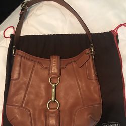 Authentic Coach handbag In Nutmeg Brown