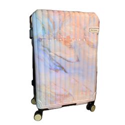 Juicy Couture Light Marble 29” Hardside Spinner Rolling Suitcase Travel Luggage