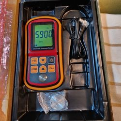 GM100 Ultrasonic Thickness Gauge Tester Metal Width Measuring Instrument 1.2~220mm (Steel) Sound Meter Diagnostic-Tool-GOLDEN BLUE