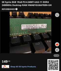 SK Hynix DDRR4 8GB RAM