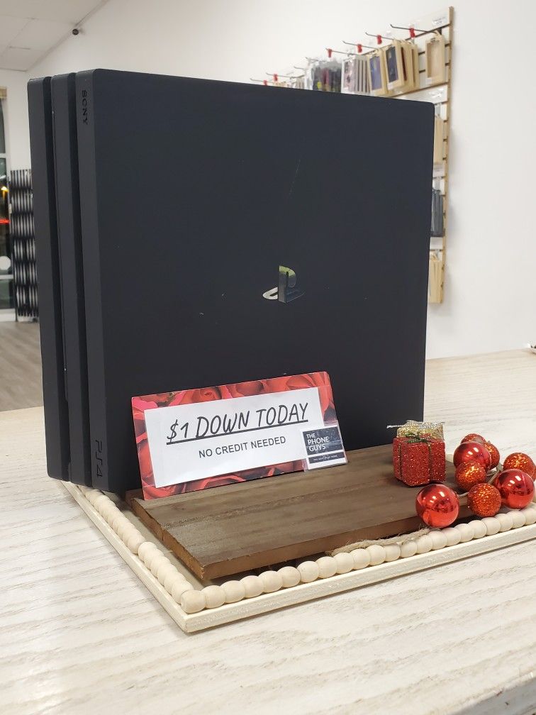 Sony Playstation Pro 1TB Gaming Console $1 DOWN TODAY, NO CREDIT