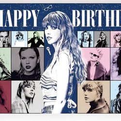 Taylor Swift Happy Birthday Banner Flag 5x3ft