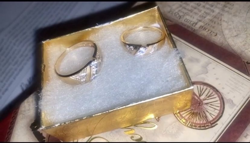 14k Gold Ring Pair