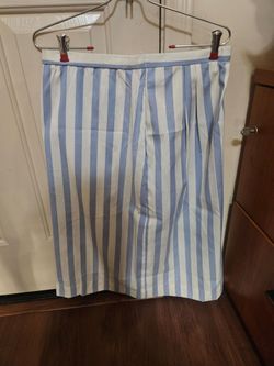 Blue & White Size 12 Skirt Vintage