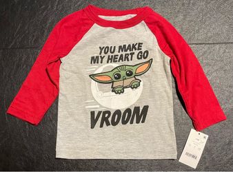 Boys Yoda 12 Months You Make My Heart Go VRoom New