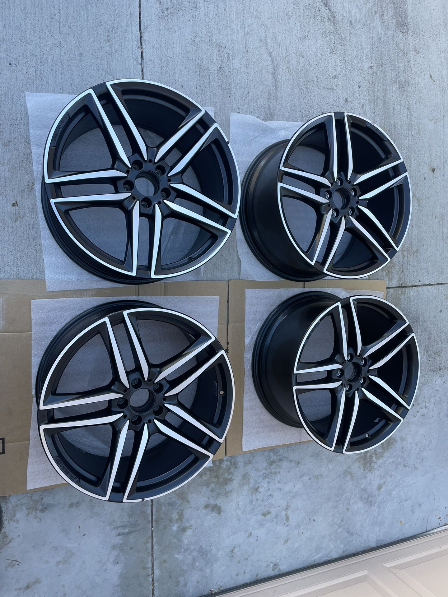 4) 20” OEM MERCEDES E63s AMG BBS FACTORY ORIGINAL WHEELS RIMS E53 E63 E450 E300