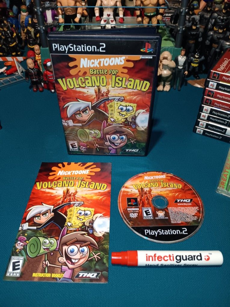 Playstation 2 Game Nicktoons: Battle For Volcano Island ( 2006 )