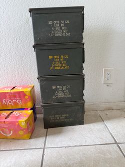 $15 each vintage Ammo box