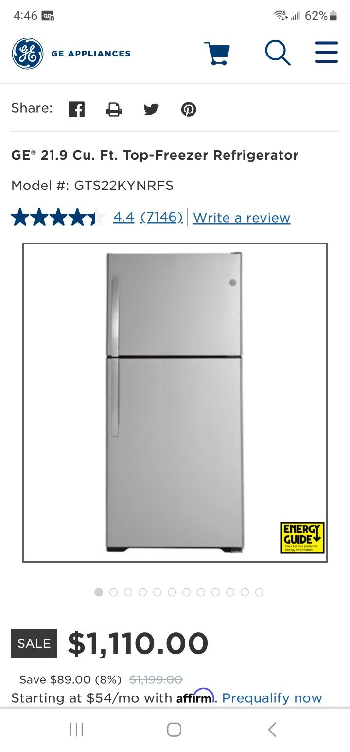 NEW REFRIGERATOR STAINLESS STEEL TOP FREEZER, 33X66