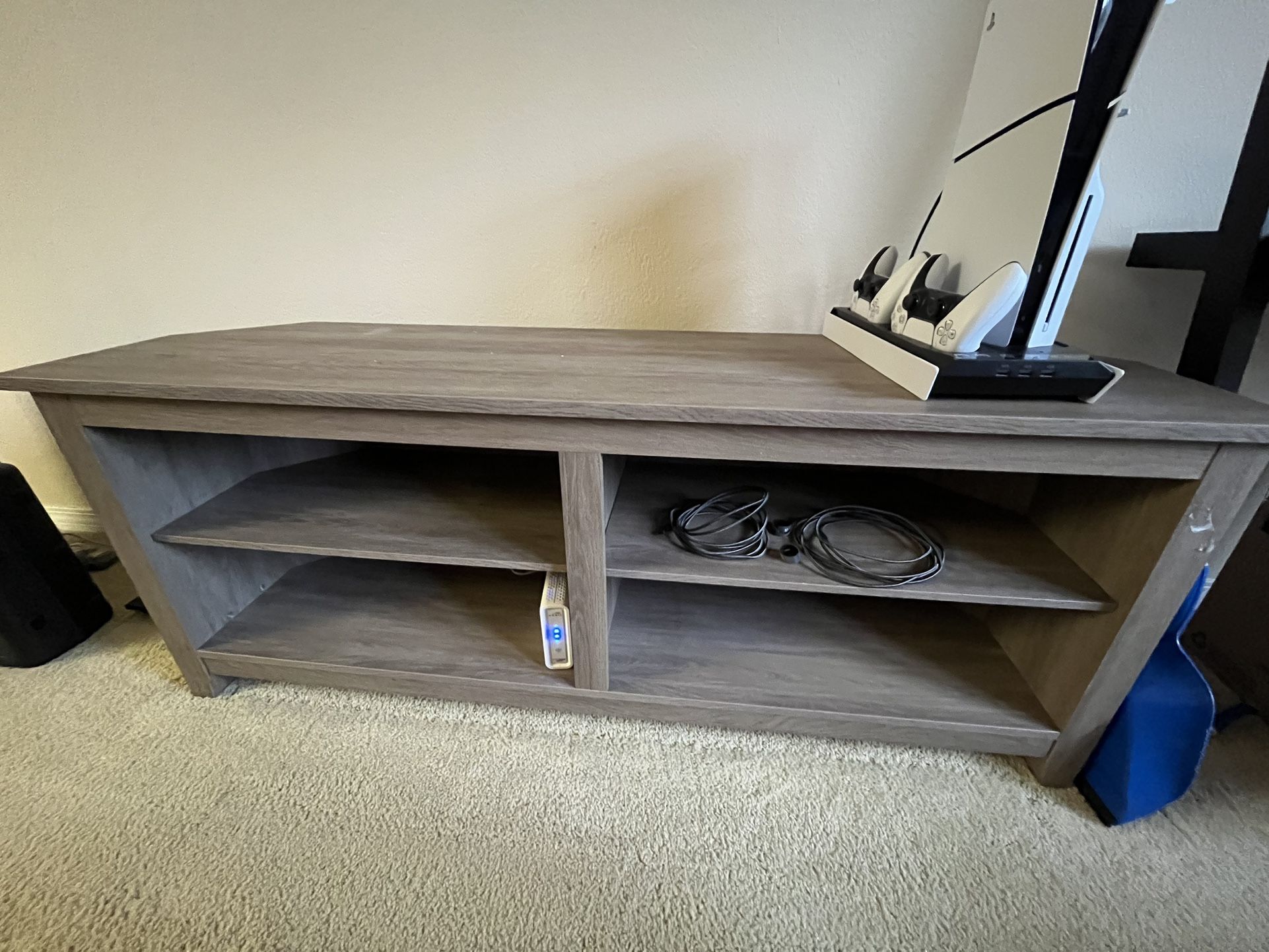 Console Table Light Brown/grey Tone Wood