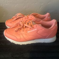 Orange Reeboks For Woman 7 1/2