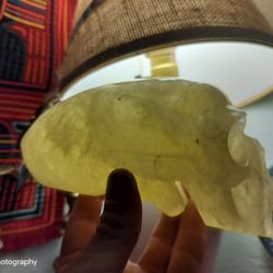 1.6 Lb Congo Citrine Carved Skull