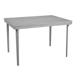 COSCO 44" x 32" Wood Folding Dining Table, Gray Woodgrain