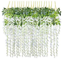 Artificial Wisteria Vine Garland Hanging Silk Flowers