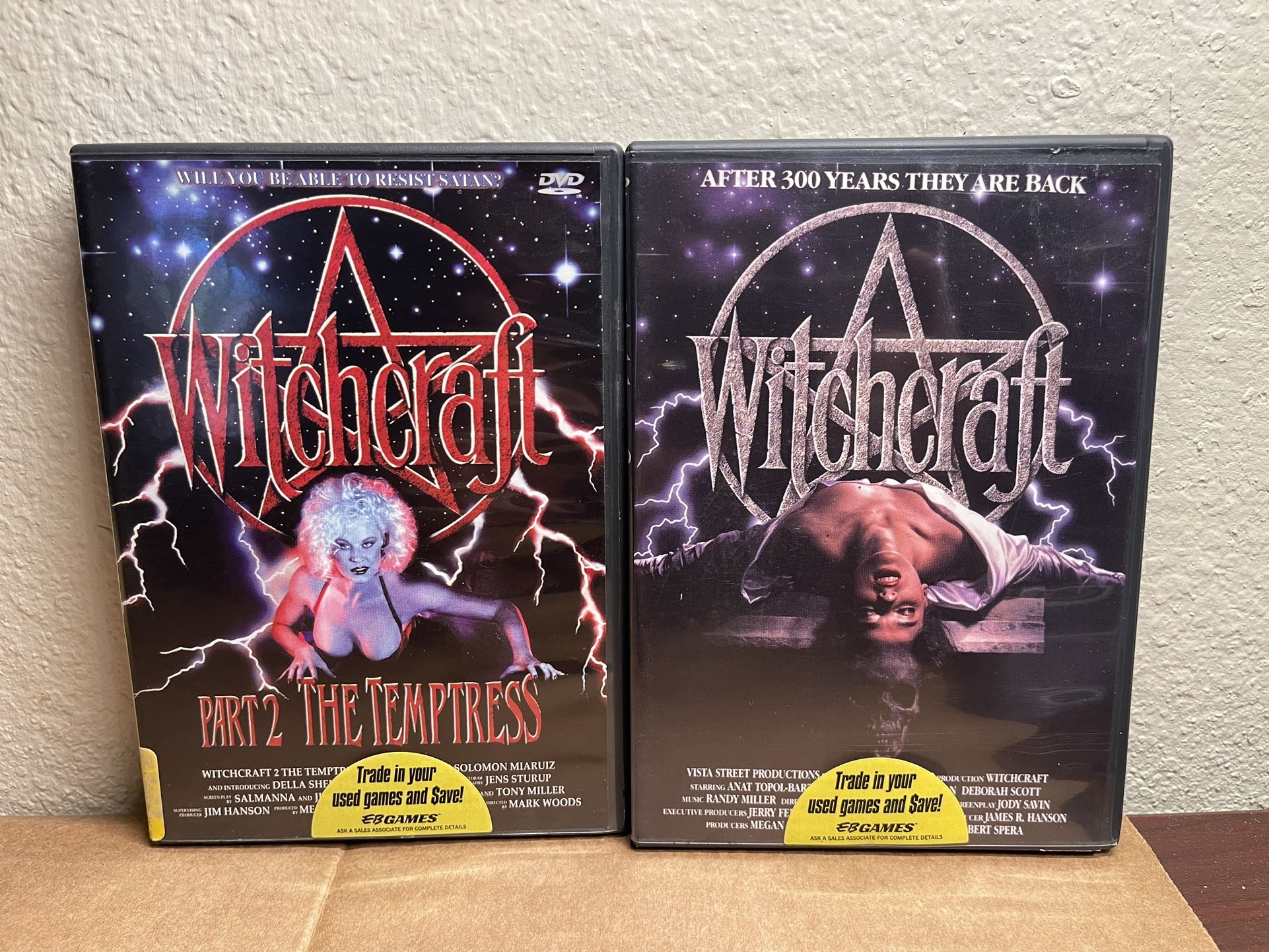 Witchcraft AND Witchcraft Part 2: The Temptress 2 Movie DVD Lot Rare