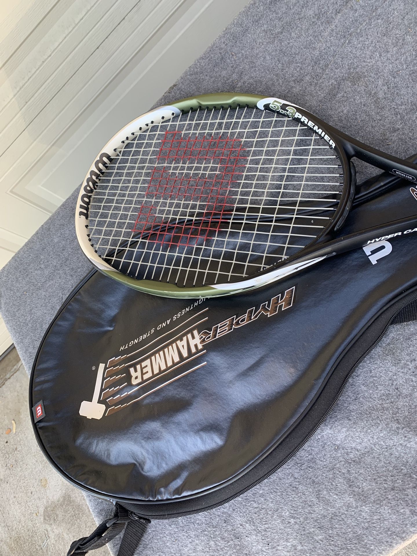Wilson Tennis Racket- 5.3 Hammer Premier w/cover 