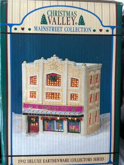 Christmas Valley Mainstreet H. Lovejoy Co. Dept Store Earthenware Lit 1992