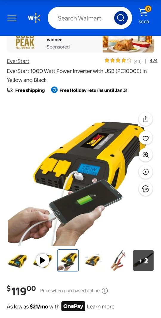 Everstart 1000 watt Inverter