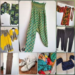 Womens Multi Pcs Clothes/Juicy Couture Sz 8 Boots Lot S/M Sizes