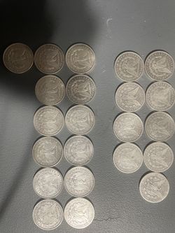 22 Morgan Silver Dollars 1.2+ pound of silver