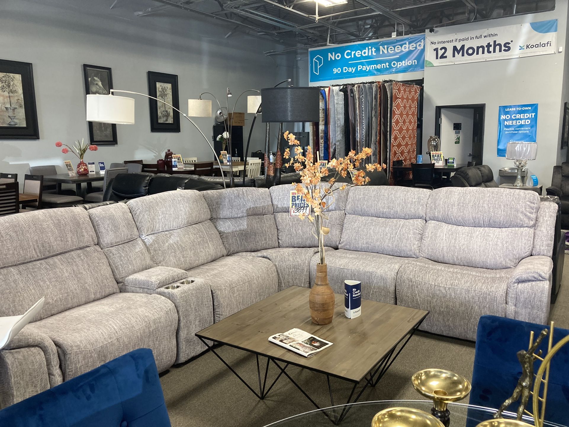 Reclining Sectional ✨🧡 Easy Financing 😁 Free Delivery 📦