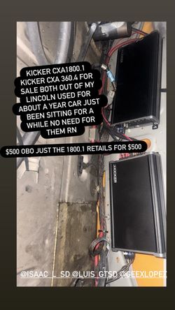 Kicker amps