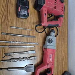 Milwaukee Roto Hammer, Bauer Roto Hammer, Milwaukee Battery 