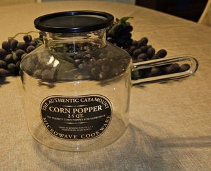 Catamount Glass Microwave Popcorn Popper (2.5 Qt)