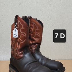 Ariat Work Boot Size 7 D STEEL SQUARE TOE 