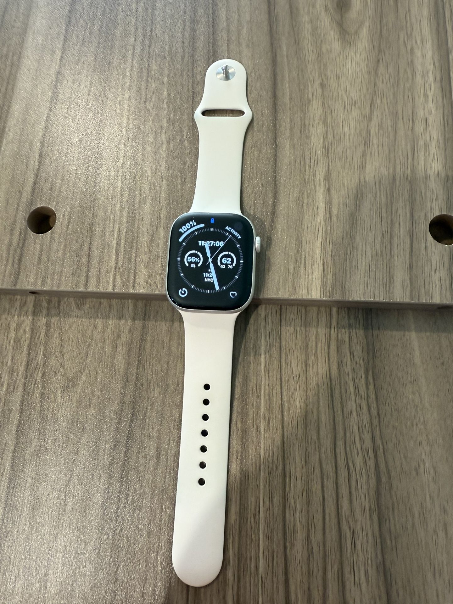 Apple Watch Series 10 GPS + Cellular, 46mm Silver Aluminum Case, Band S/M, Unlocked, $400