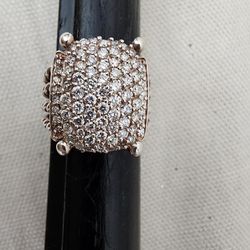 David Yurman Pave Diamond Ring 