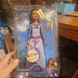 Mattel Disney's Wish Singing Asha of Rosas Fashion Doll & Star Figure New