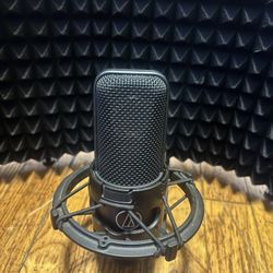 Studio Setup, Audio Technica 2035 With Studio Monitors And Shield