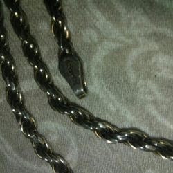 Rope Sterling silver. Itlay Size 16 .big Chain