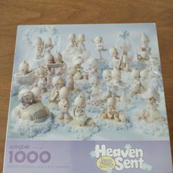New Sealed 1995  Precious Moments 1000 Piece Jigsaw Puzzle "Heaven Sent" 