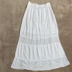 JOE B By Joe Benbasset Elegant White Lace Maxi Skirt Women’s L / Read Description 