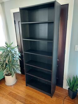 Black bookshelf