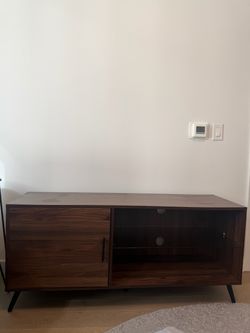 Modern Walnut TV Console / Media Stand