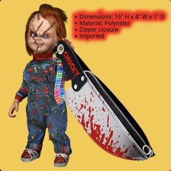 Chucky Knife Zipper Bag Purse Wristlet Bag Bride Of Chucky