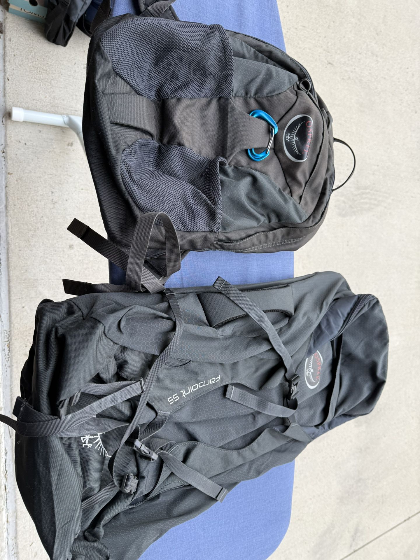 50L Backpacking Back Pack With Day Bag