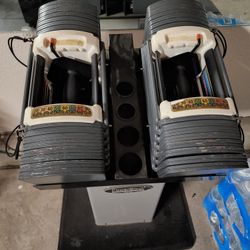 Powerblock Adjustable Dumbbells 10-90lb(EACH)