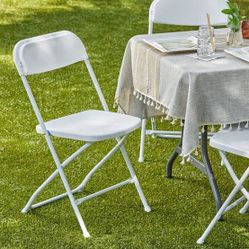 White folding chairs s,a,l,e