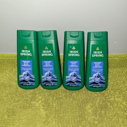 4 Irish Spring Body Wash 20oz Moisture Blast 