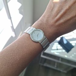 Movado Watch With A Mother Of Pearl  Diamonds 