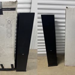 Pair Of Elac Floorstanding Speakers DF62-BK With Original Box