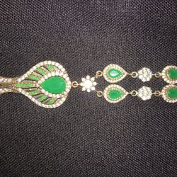 Sterling silver zircon stone necklace